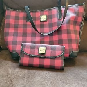 Dooney & Burke tote with wallet
